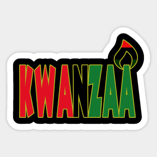 Kwanzaa Kinara Celebration Sticker